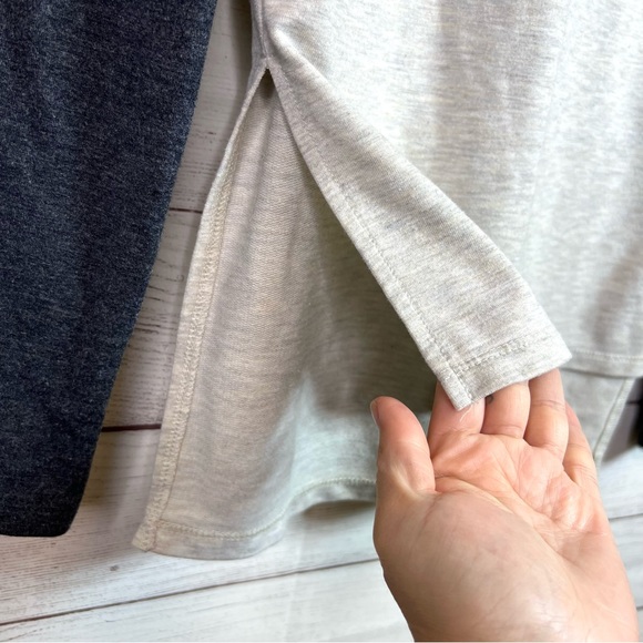 Los Angeles Lakers Women's Cream Layline Raglan Tri-Blend Long Sleeve T-Shirt - Picture 5 of 8